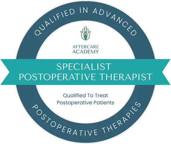 Aftercare Academy Specialist Postoperative Therapist seal